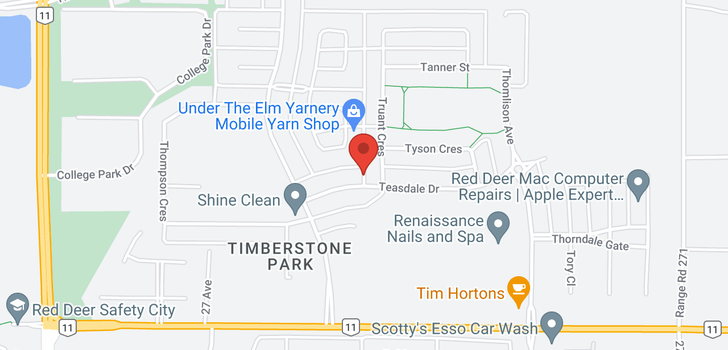map of 358 TEASDALE Drive